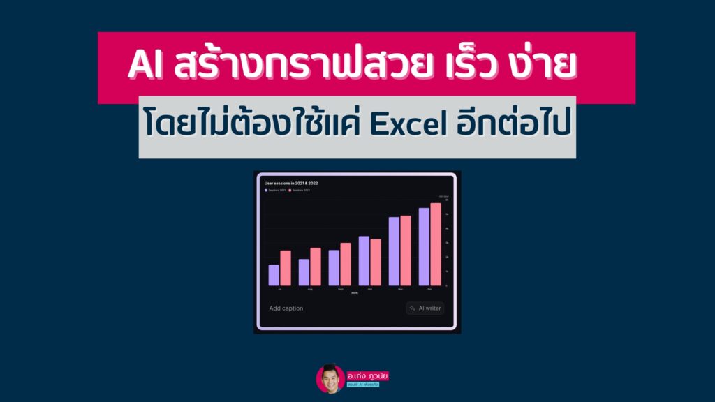 AI สร้างกราฟสวย เร็ว ง่าย โดยไม่ต้องใช้แค่ Excel อีกต่อไป