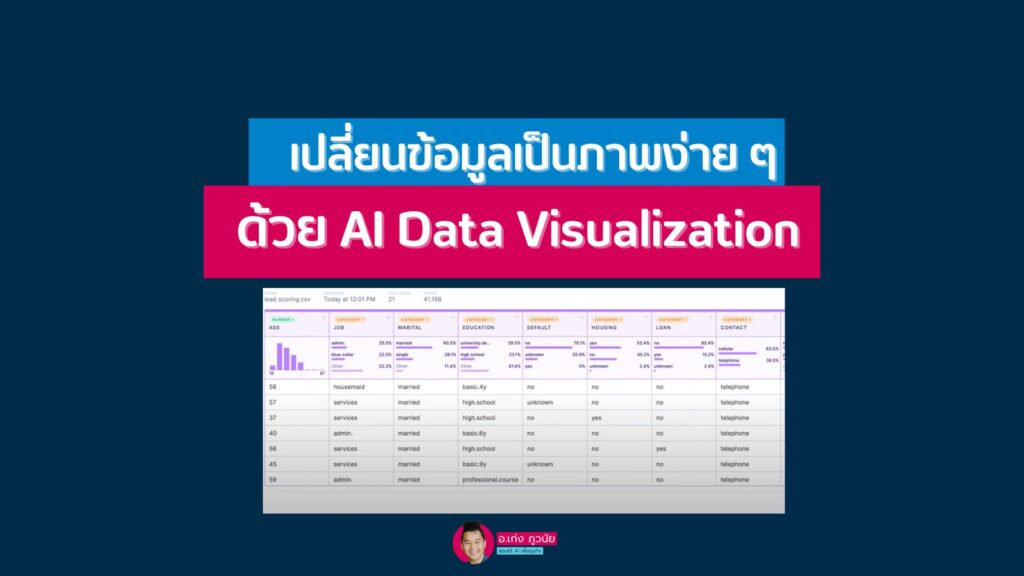 เปลี่ยนข้อมูลเป็นภาพง่ายๆ ด้วย AI Data Visualization