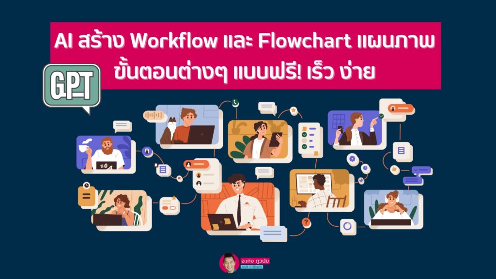AI สร้าง Workflow และ Flowchart แผนภาพขั้นตอนต่างๆ แบบฟรี! เร็ว ง่าย ...