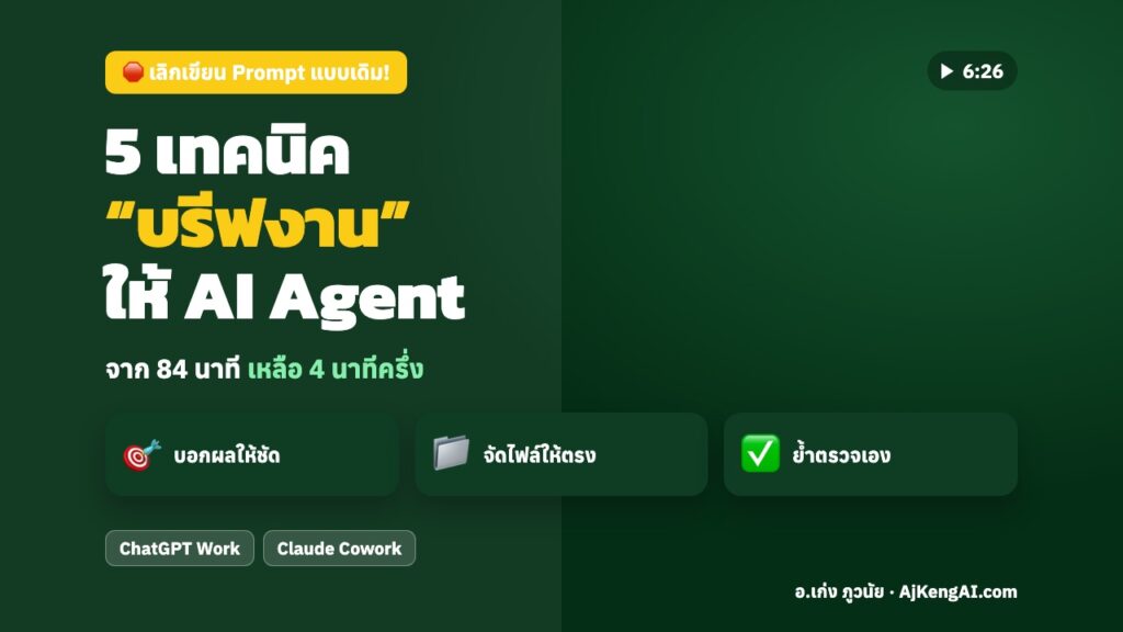ปกบทความ: 5 เทคนิค “บรีฟงาน” ให้ AI Agent