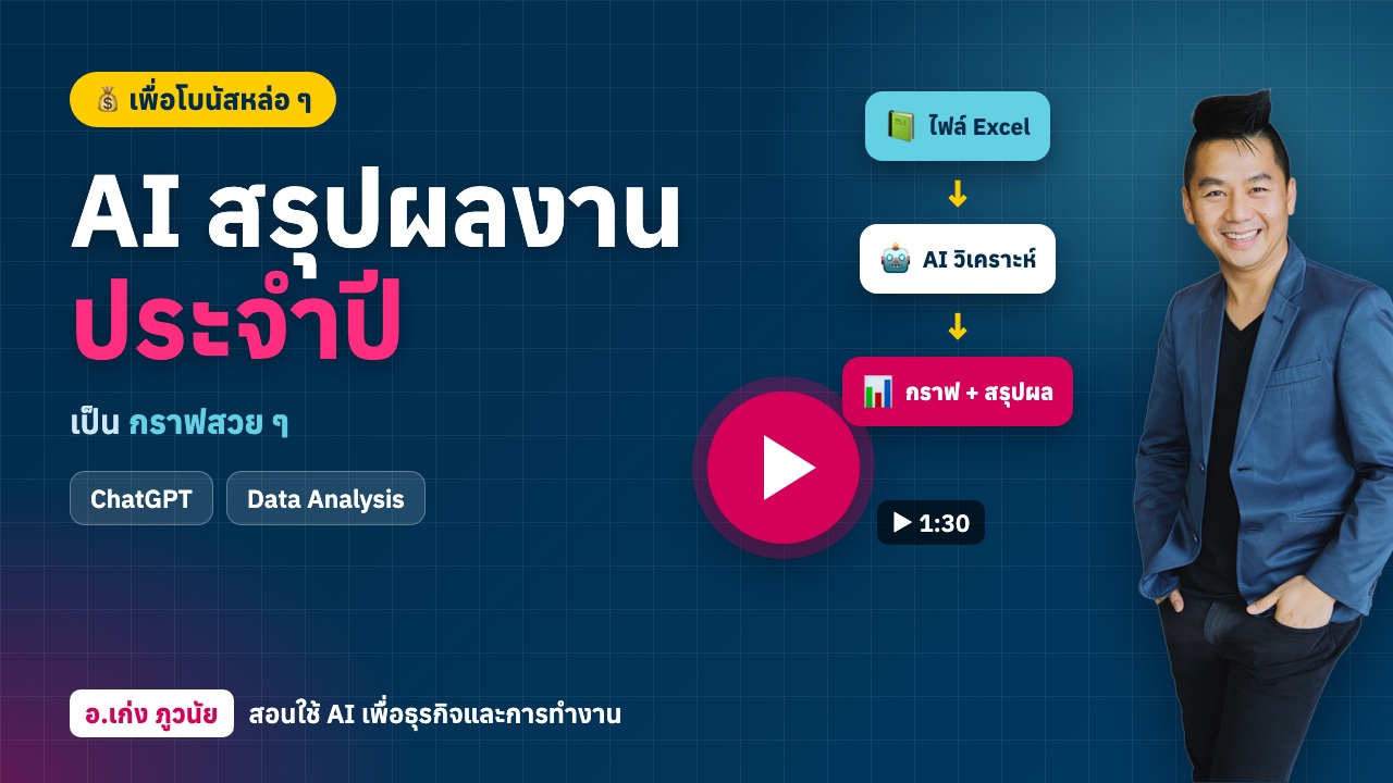 AI สรุปผลงานประจำปี เป็น "กราฟสวย ๆ" เพื่อโบนัสหล่อ ๆ
