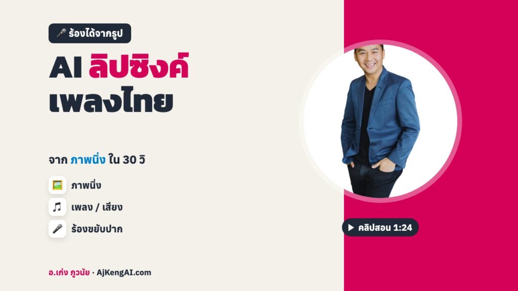 ปกบทความ: AI ลิปซิงค์ เพลงไทย