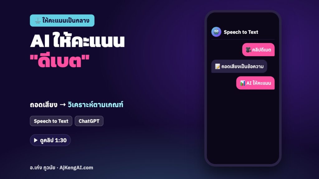 ปกบทความ: AI ให้คะแนน "ดีเบต"