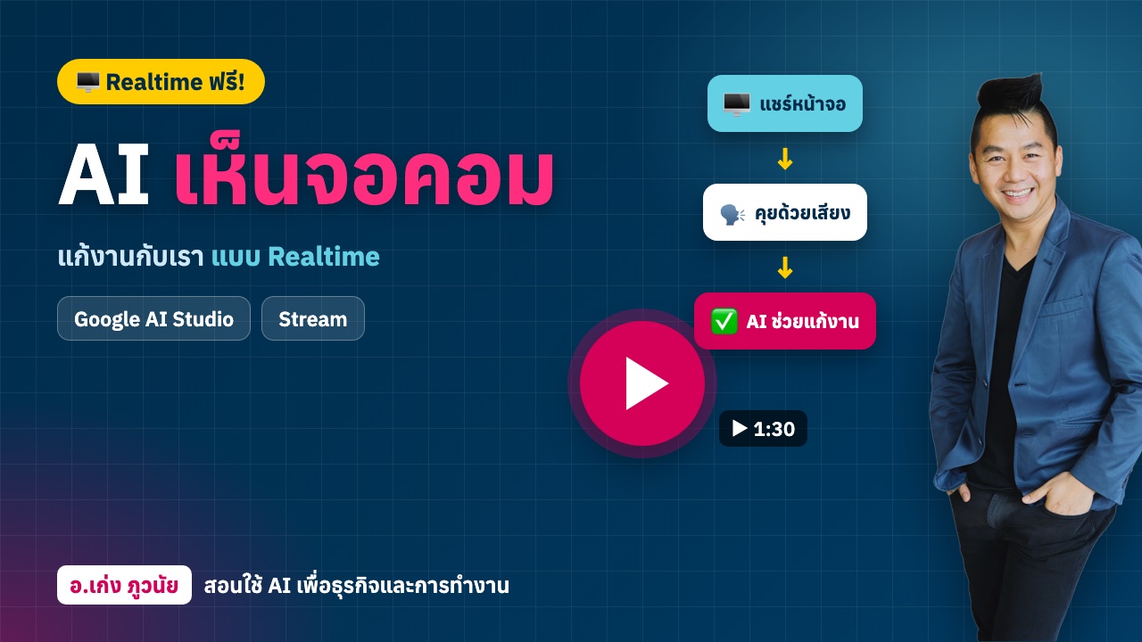 AI "เห็นหน้าจอคอม" แก้งานกับเราแบบ Realtime ยังฟรีอยู่ รีบใช้เลย