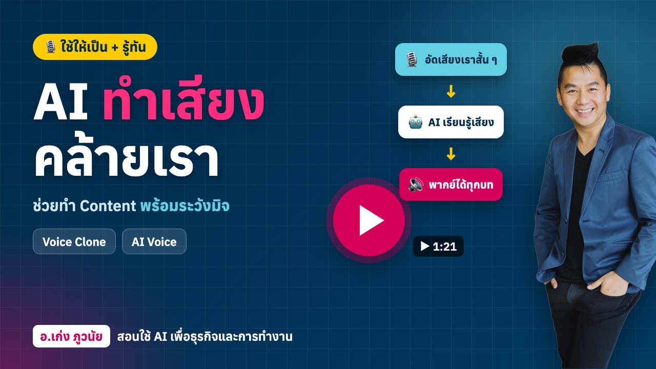 AI "ทำเสียงคล้ายเรา" ช่วยทำ Content พร้อมระวัง "มิจ"