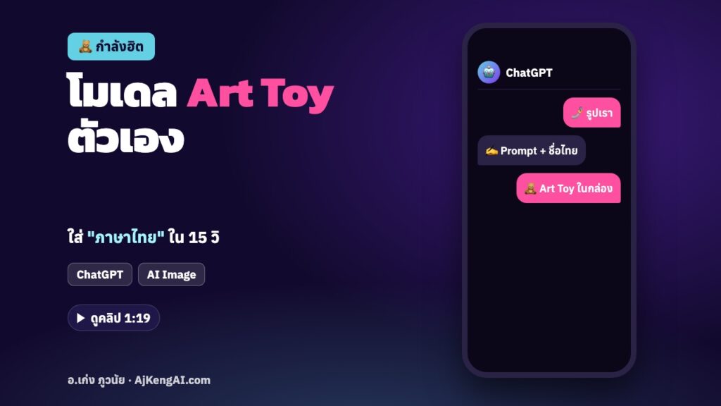 ปกบทความ: โมเดล Art Toy ตัวเอง