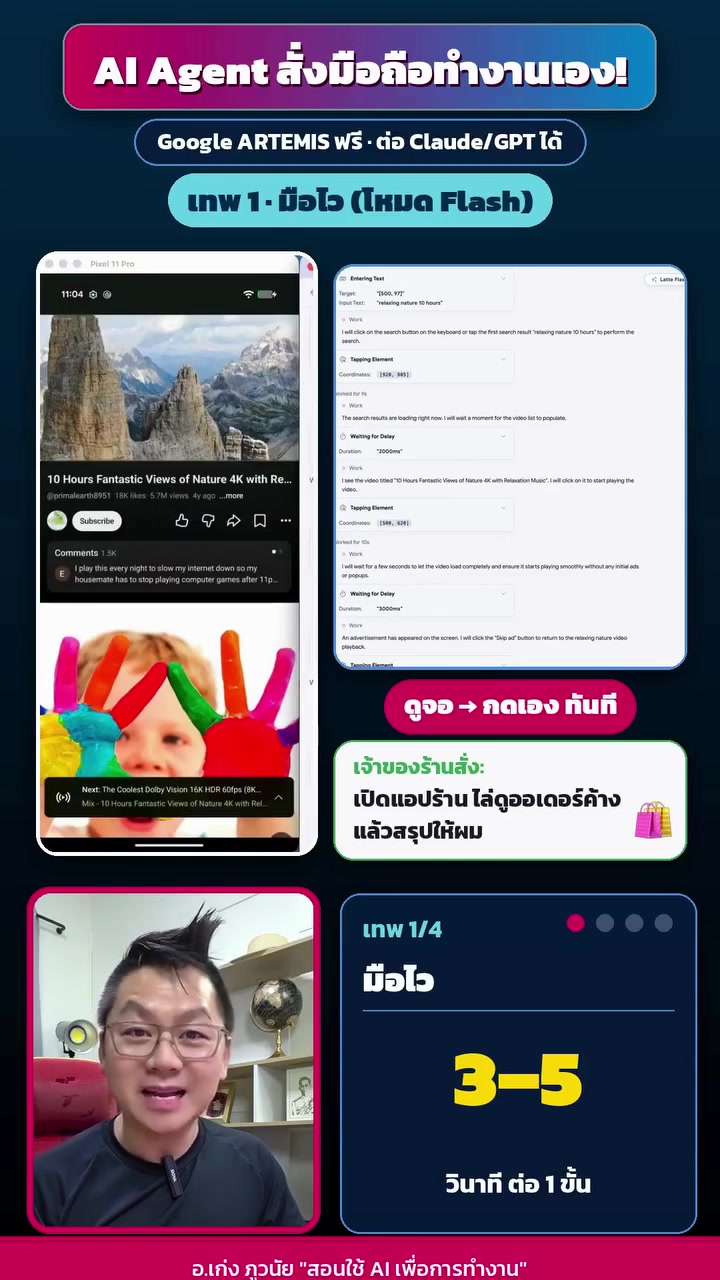 เทพมือไว: ดูจอแล้วกดเอง