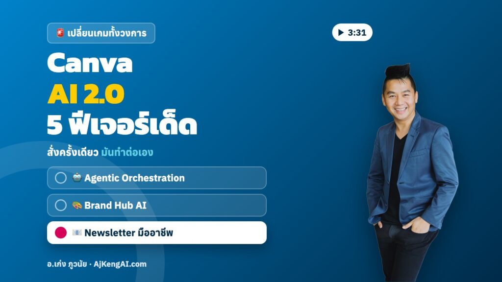 ปกบทความ: Canva AI 2.0 5 ฟีเจอร์เด็ด