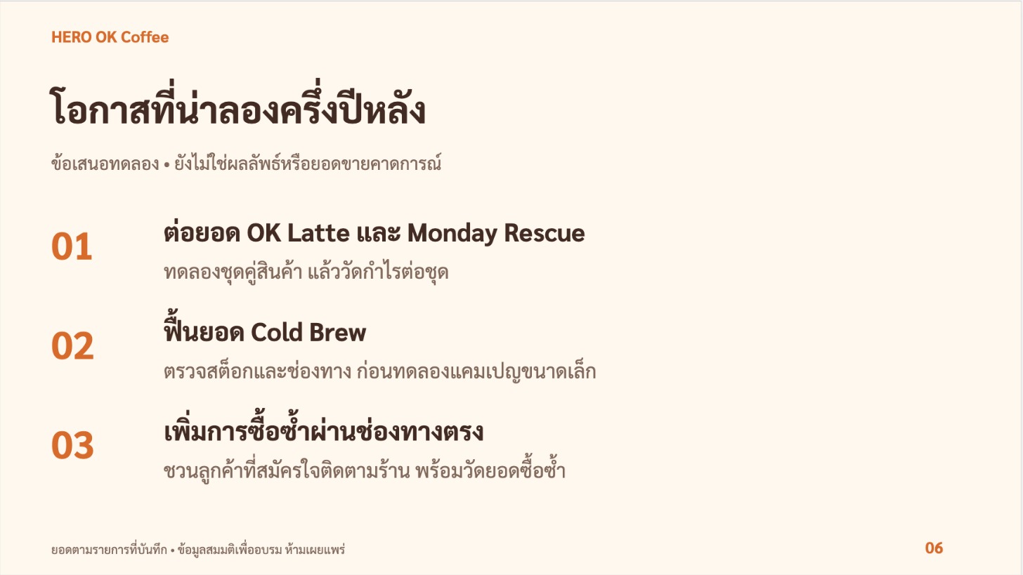 สไลด์ 6: โอกาสครึ่งปีหลัง