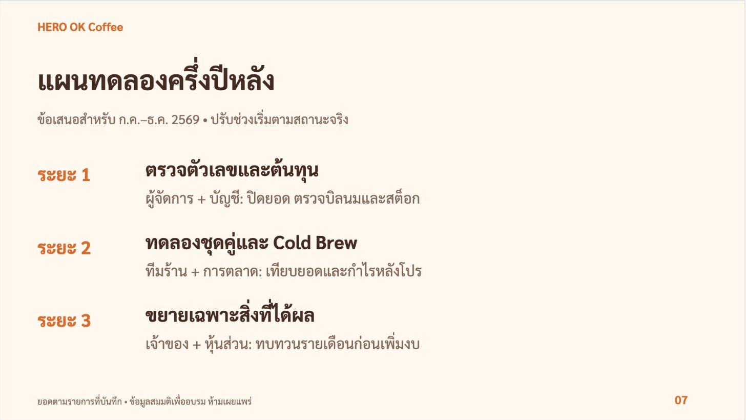 สไลด์ 7: แผนทดลอง