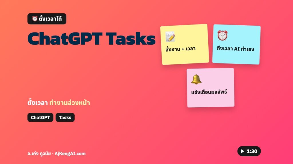 ปกบทความ: ChatGPT Tasks