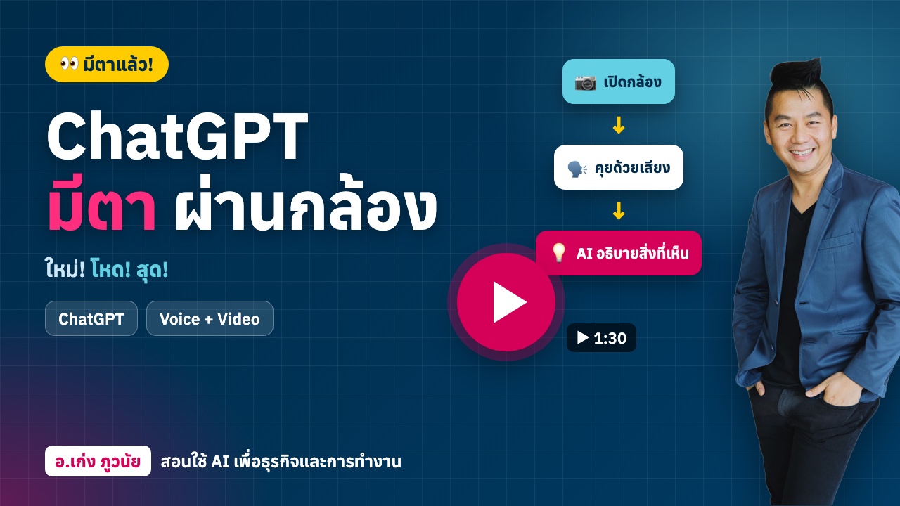 ChatGPT ใหม่! โหด! สุด! "มีตา" ผ่านกล้องได้แล้ว