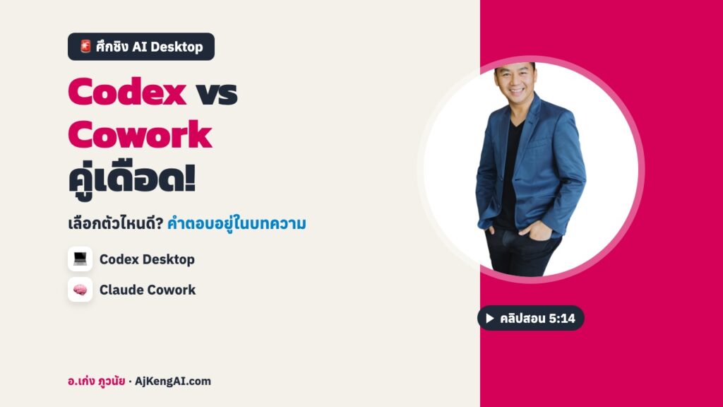 ปกบทความ: Codex vs Cowork คู่เดือด!