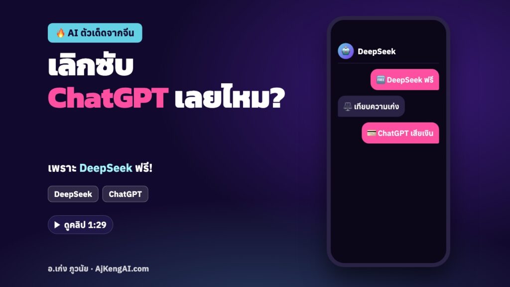 ปกบทความ: เลิกซับ ChatGPT เลยไหม?