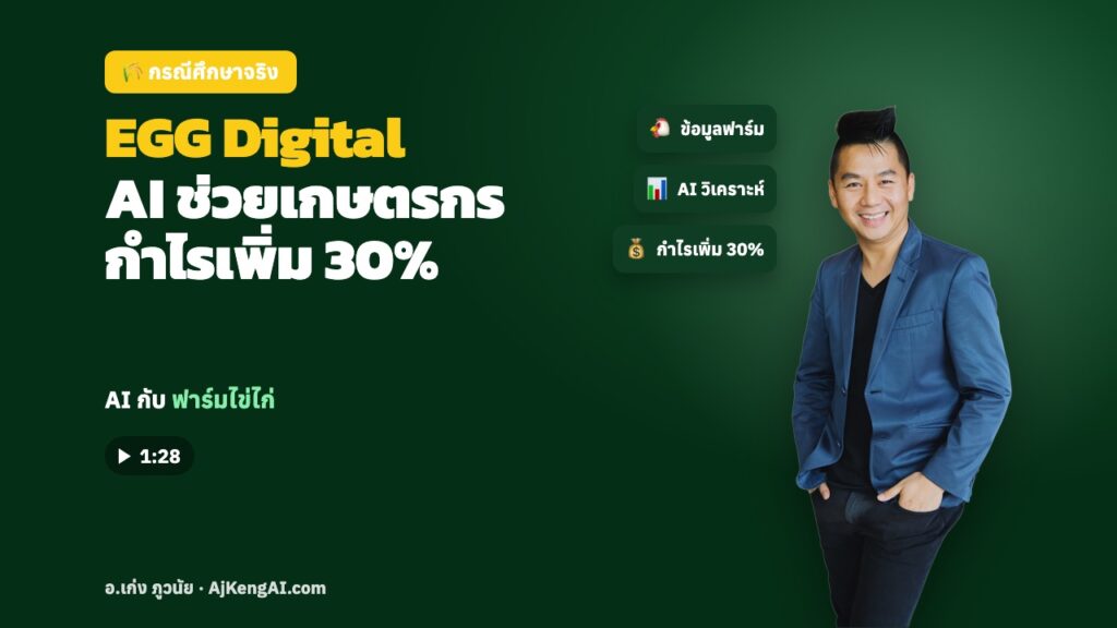 ปกบทความ: EGG Digital AI ช่วยเกษตรกร กำไรเพิ่ม 30%