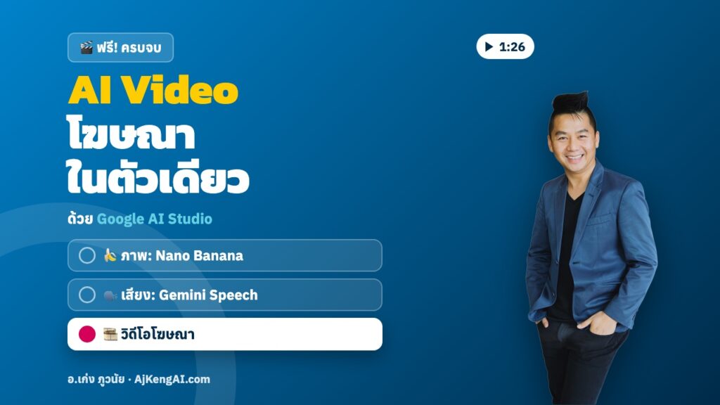 ปกบทความ: AI Video โฆษณา ในตัวเดียว