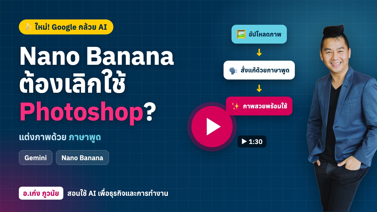 ใหม่! Google “กล้วย” AI แต่งภาพ ต้องเลิกใช้ Photoshop เลยไหม?