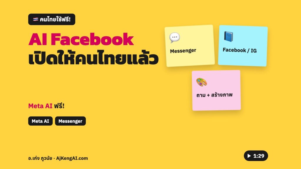 ปกบทความ: AI Facebook เปิดให้คนไทยแล้ว