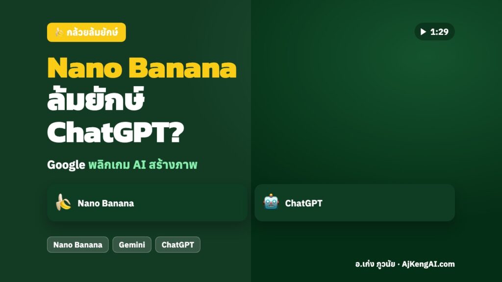ปกบทความ: Nano Banana ล้มยักษ์ ChatGPT?