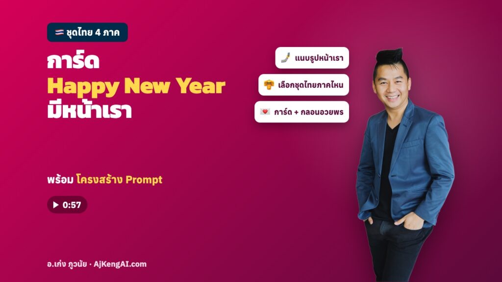 ปกบทความ: การ์ด Happy New Year มีหน้าเรา