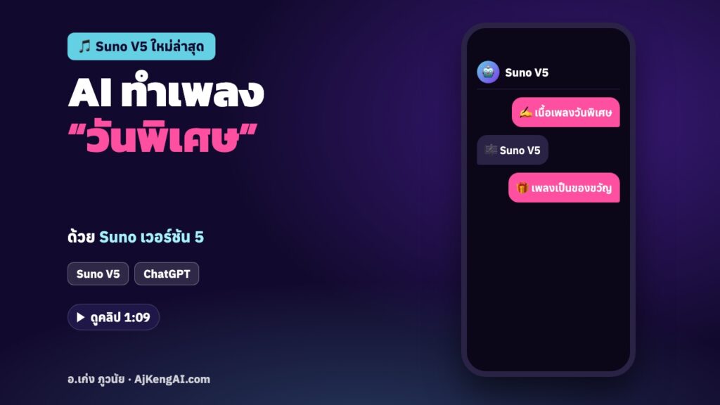 ปกบทความ: AI ทำเพลง “วันพิเศษ”