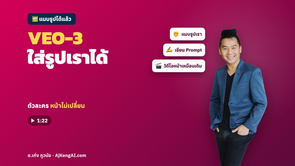 ปกบทความ: VEO-3 ใส่รูปเราได้
