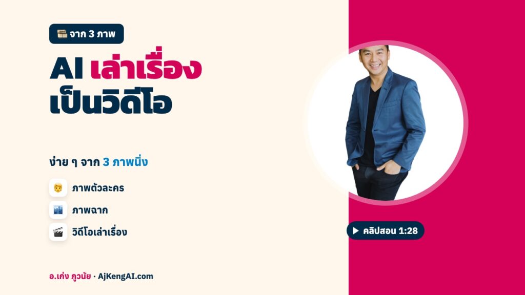 ปกบทความ: AI เล่าเรื่อง เป็นวิดีโอ